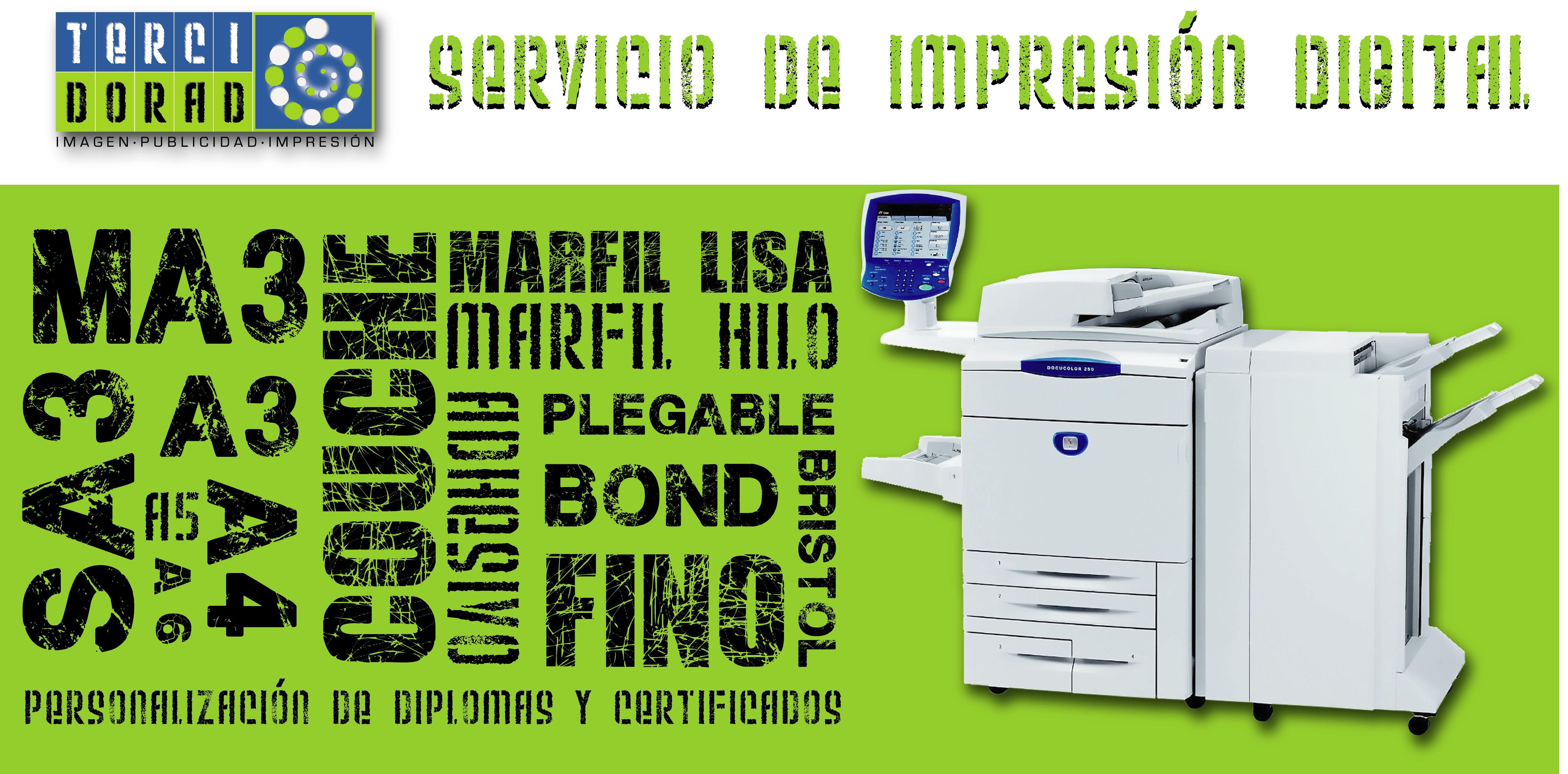 Servicio de impresión digital - TERCIO DORADO